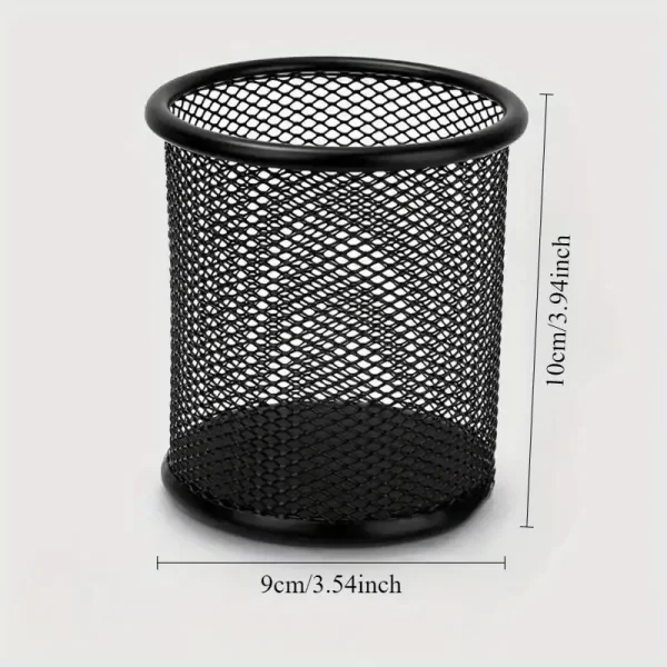 Stylish Metal Mesh Pen Holder – Durable Desk Organizer for Office Supplies