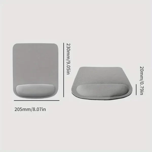 Ergonomic Mouse Pad with Built-in Wrist Support – Soft, Comfortable & Anti-Slip Design