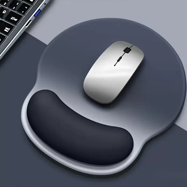 Ergonomic Non-Slip Rubber Mousepad with Wrist Support – Mouse Not Included