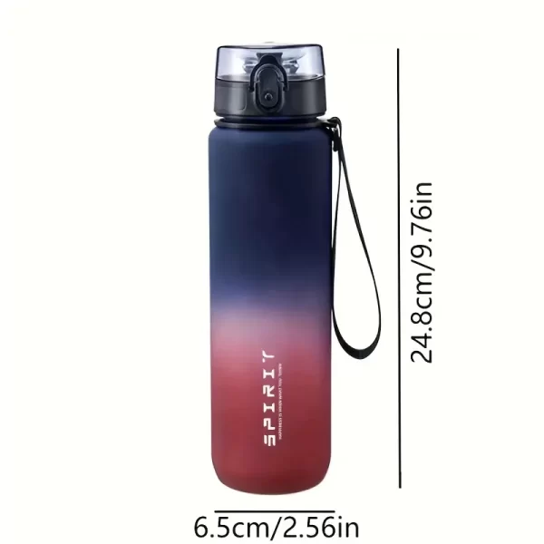 600ml Gradient Color Water Bottle – Stay Hydrated in Style at Your Home Office