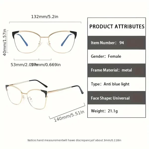 Cat-Eye Blue Light Blocking Glasses for Women - Image 2